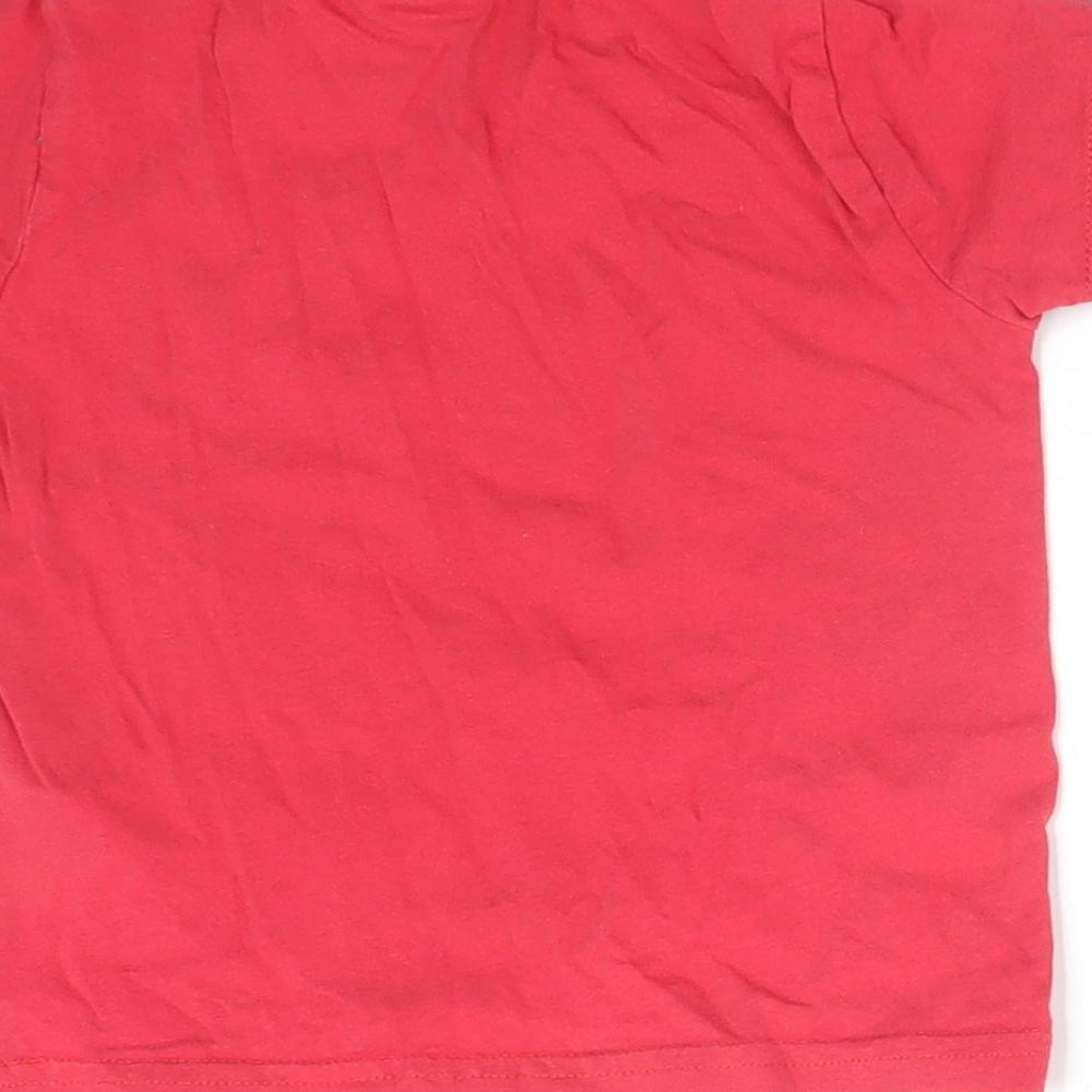 Primark Baby Red  Cotton Basic T-Shirt Size 18-24 Months Round Neck  - STAR WARS THE FORCE IS STRONG WITH THIS ONE