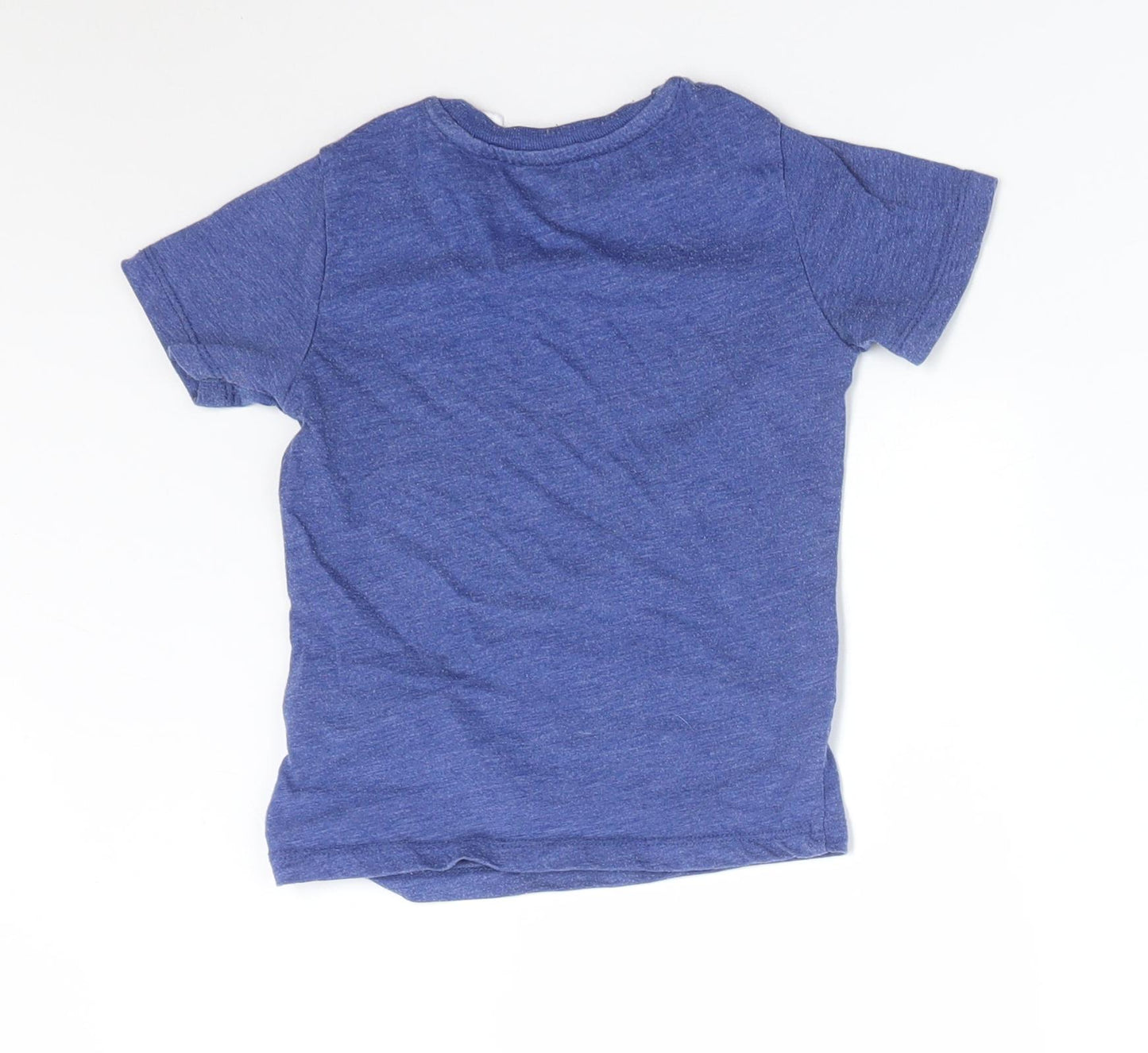 H&M Boys Blue  Cotton Basic T-Shirt Size 24 Months Round Neck  - STAR WARS