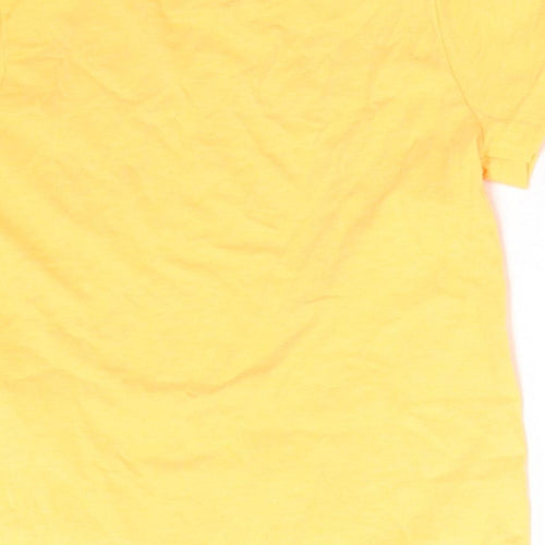F&F Boys Orange  Cotton Basic T-Shirt Size 18-24 Months Round Neck  - KEEPING COOL BY THE POOL