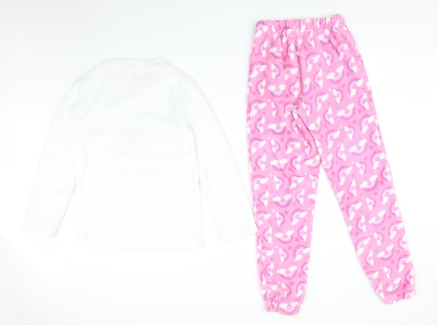 I BELIEVE IN UNICORNS Womens Multicoloured Solid Polyester  Pyjama Set Size S   - I AM A UNICORN    RAINBOWS