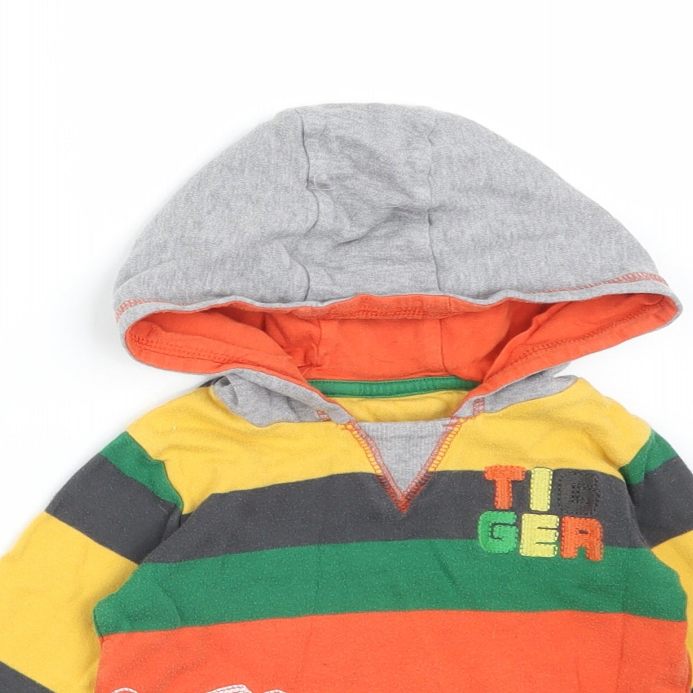 George Baby Multicoloured Striped Cotton Pullover Jumper Size 18-24 Months   - TIGGER