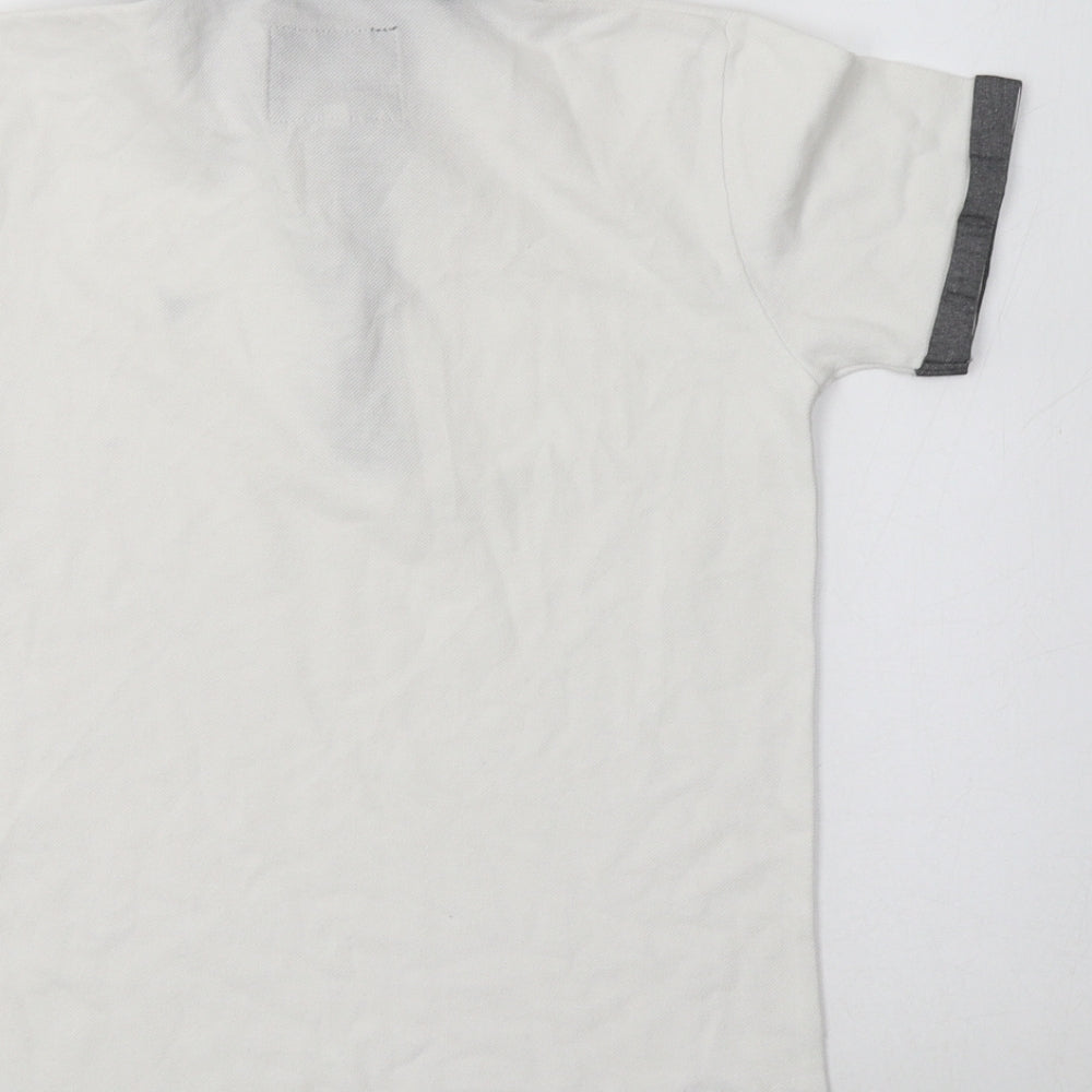 John Roc Boys White  Cotton Basic Polo Size 9-10 Years Collared