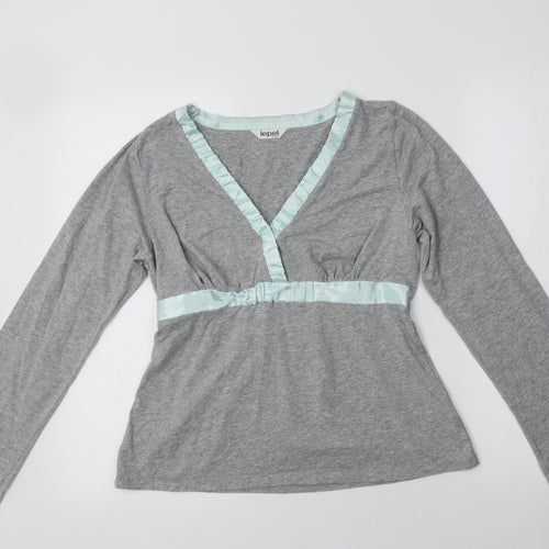 Lepel Womens Grey  Cotton Top Pyjama Top Size 12