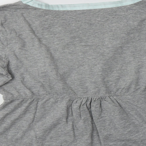 Lepel Womens Grey  Cotton Top Pyjama Top Size 12