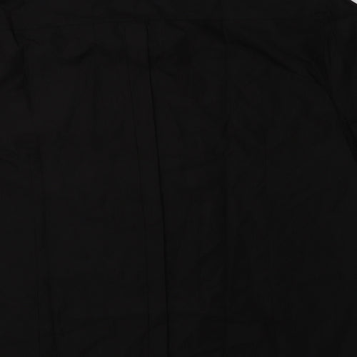 Preworn Womens Black  Polyester Basic Blouse Size 2XL Mock Neck