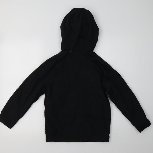 Flip Back Girls Black   Windbreaker Jacket Size 8 Years