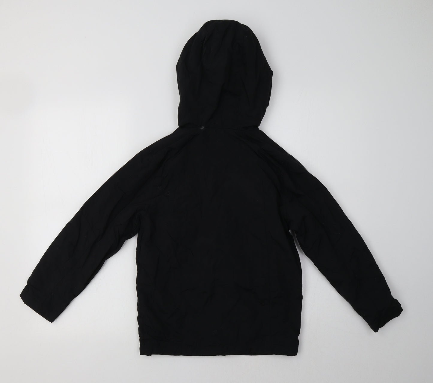 Flip Back Girls Black   Windbreaker Jacket Size 8 Years