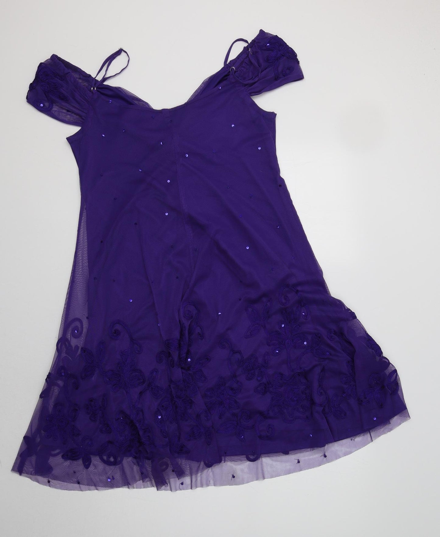 Together Womens Purple  Polyester Fit & Flare  Size 16 Sweetheart