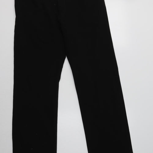 Peter Werth Mens Black  Polyester Dress Pants Trousers Size 34 L32 in Regular