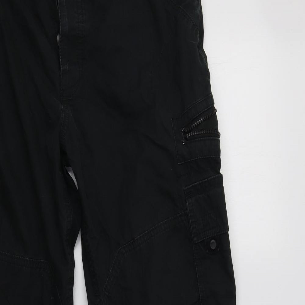 NEXT Mens Green  Cotton Cargo Trousers Size 32 L31 in Regular