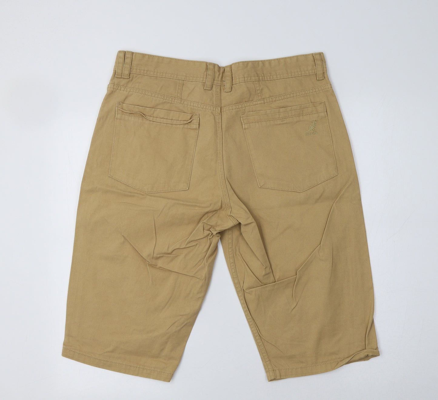 Kangol Mens Beige  Cotton Chino Shorts Size M L15 in Regular