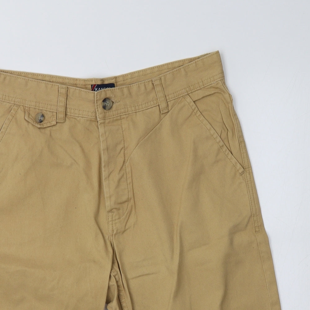 Kangol Mens Beige  Cotton Chino Shorts Size M L15 in Regular