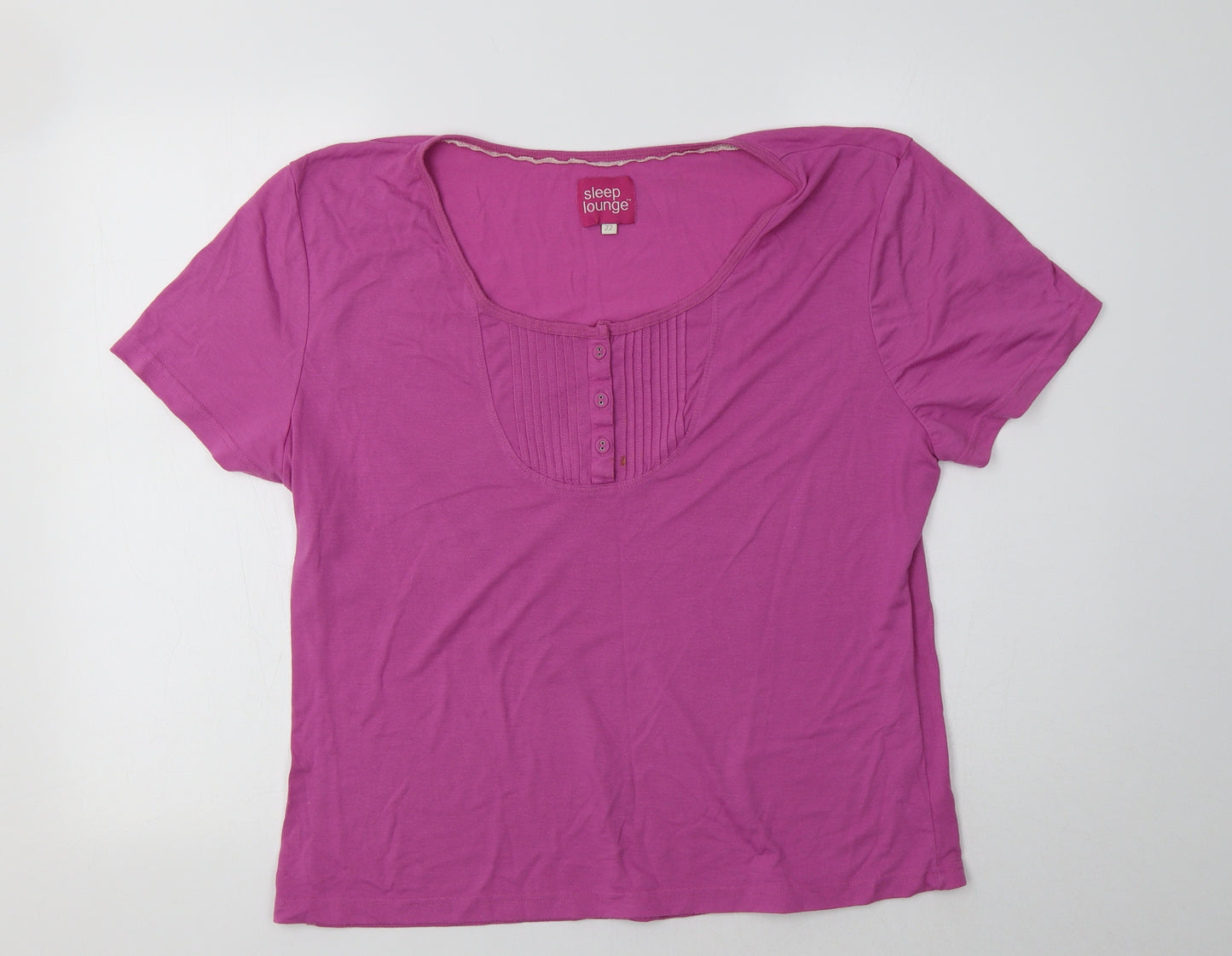BHS Womens Purple  Polyester Top Pyjama Top Size 22