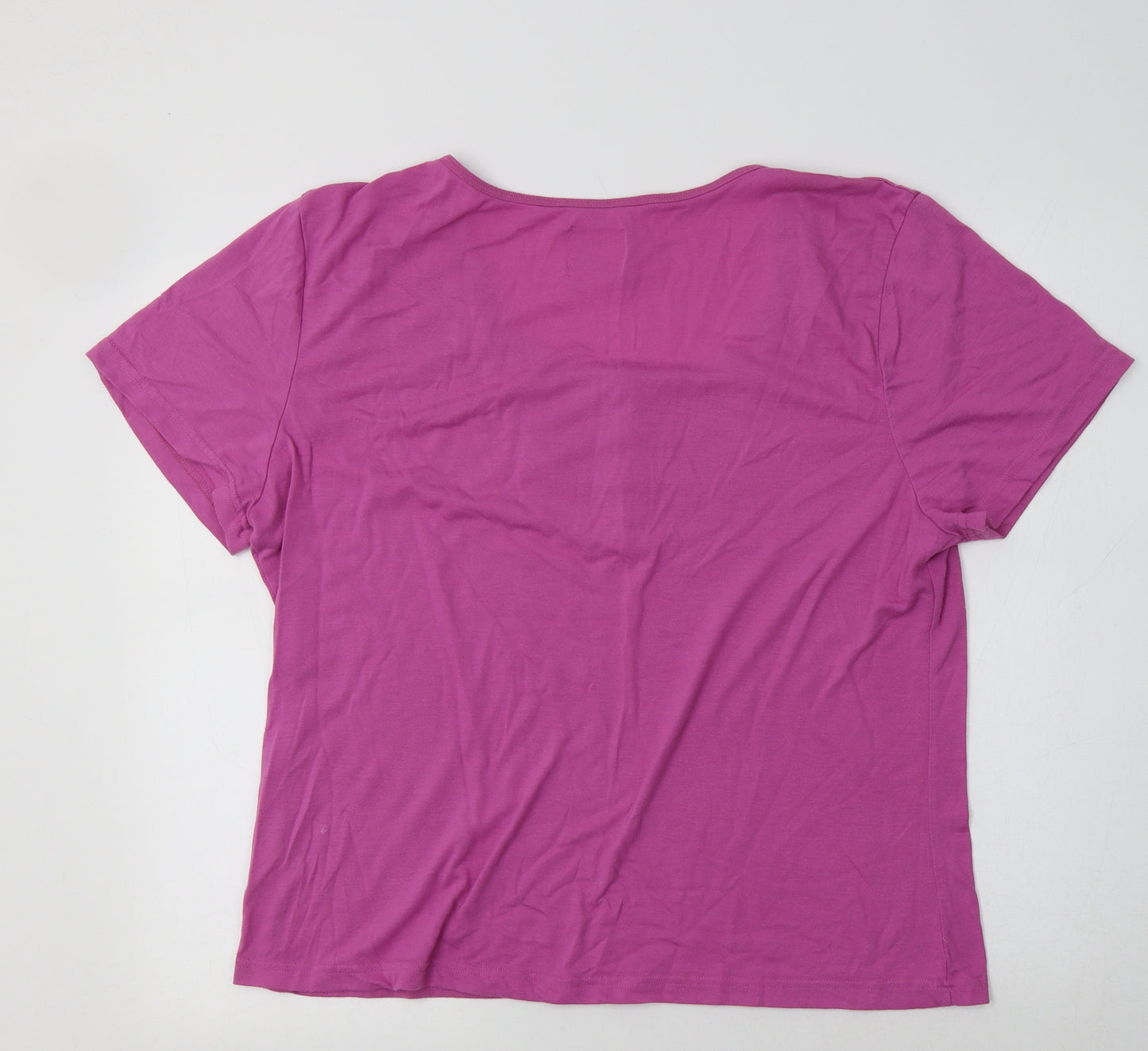 BHS Womens Purple  Polyester Top Pyjama Top Size 22