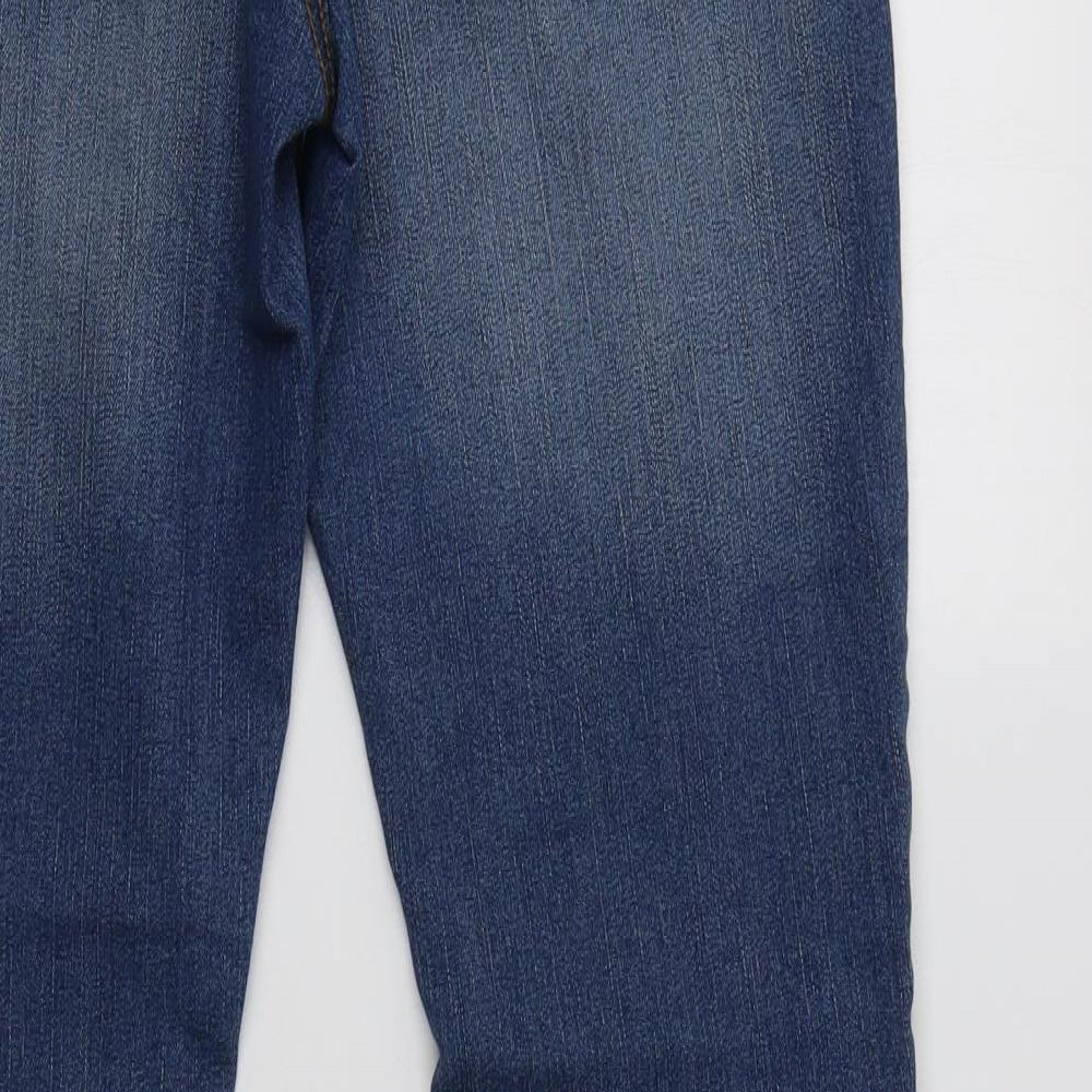 John Baner Womens Blue  Cotton Skinny Jeans Size 14 L32 in Regular