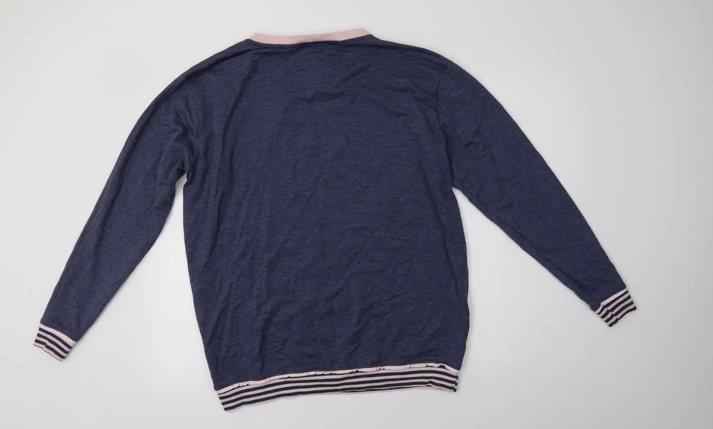 Primark Womens Blue Striped Polyester Top Pyjama Top Size 14