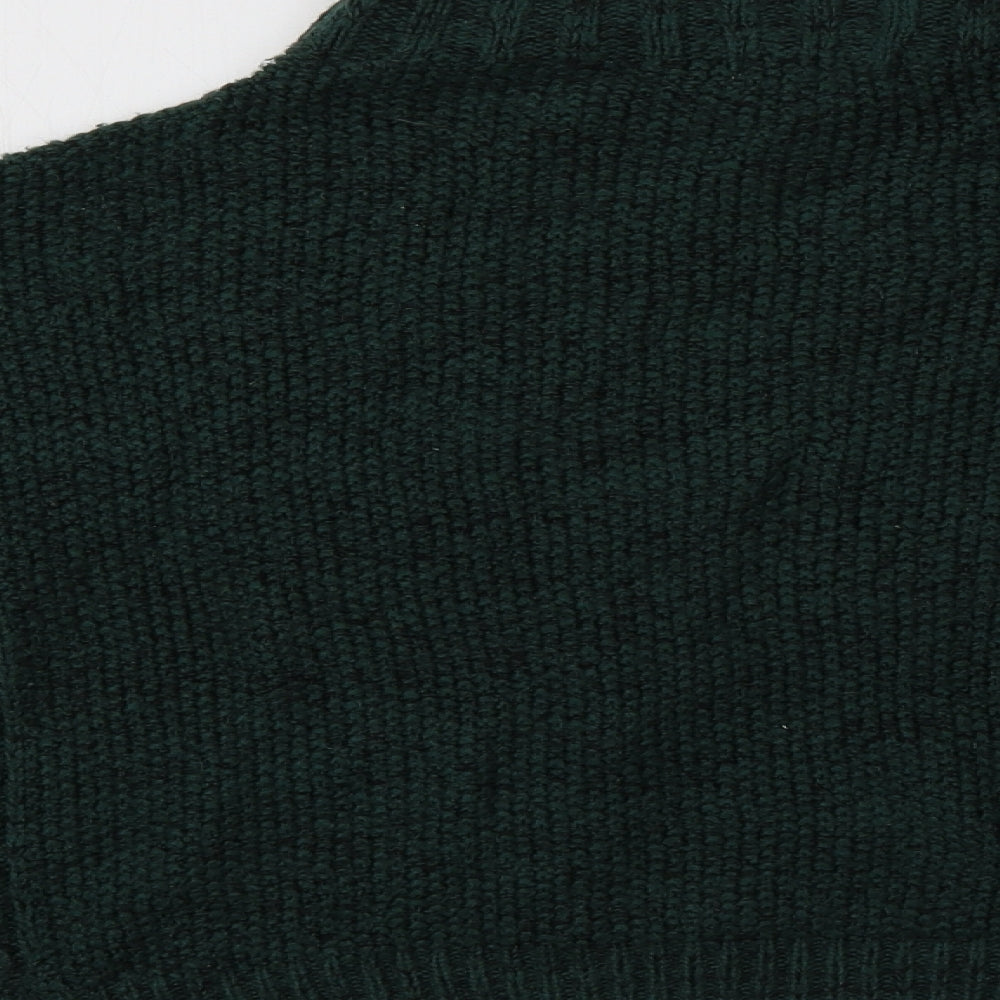 NEXT Womens Green Mock Neck   Pullover Jumper Size M
