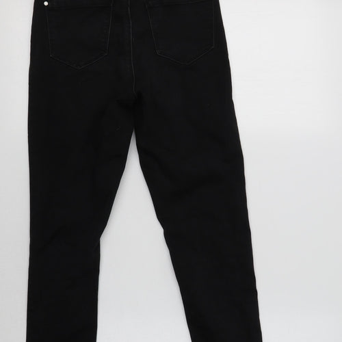 Missguided Womens Black  Cotton Skinny Jeans Size 8 L26 in Regular