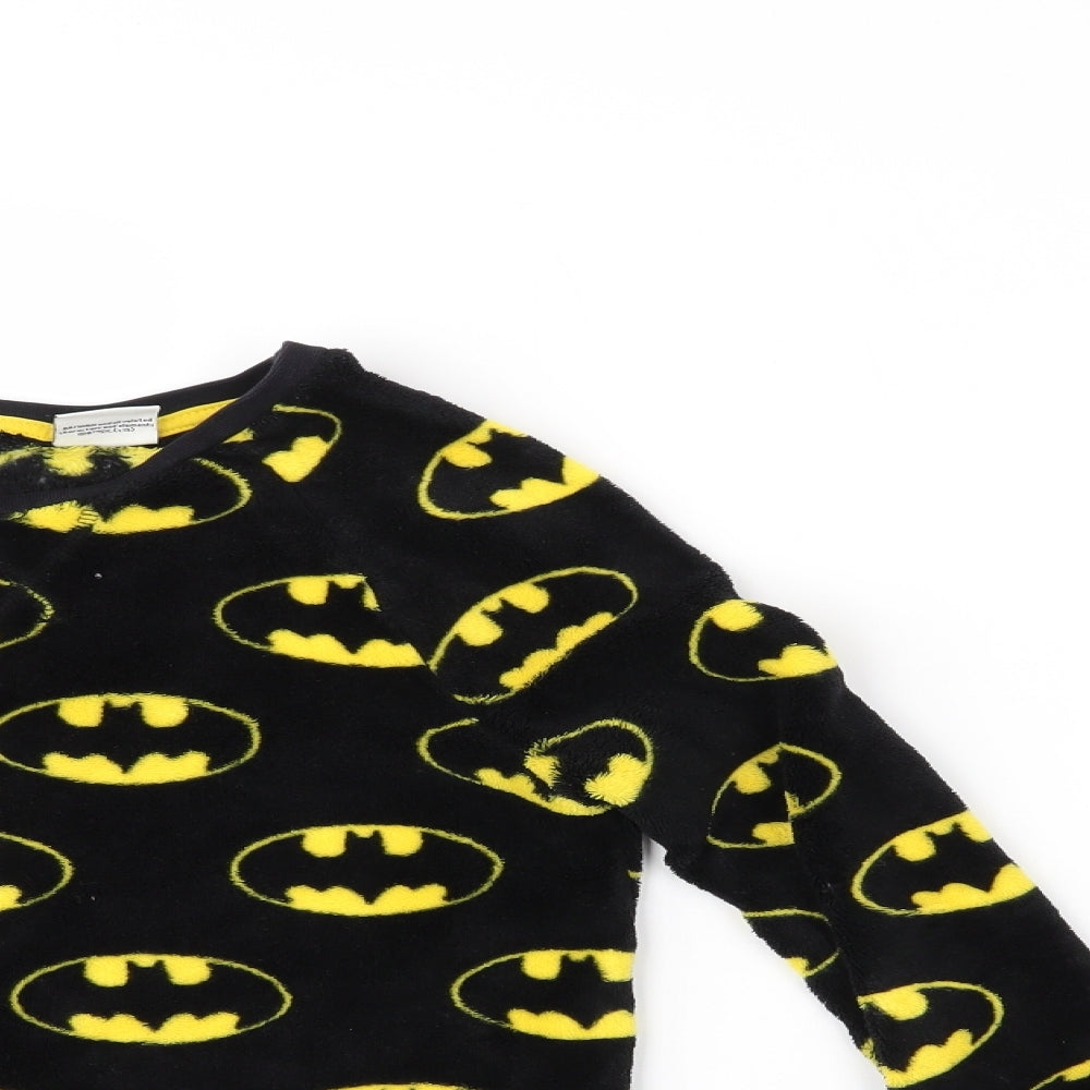 George Boys Black Animal Print Polyester  Pyjama Set Size 5-6 Years   - Batman
