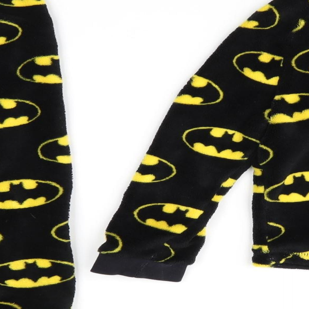 George Boys Black Animal Print Polyester  Pyjama Set Size 5-6 Years   - Batman