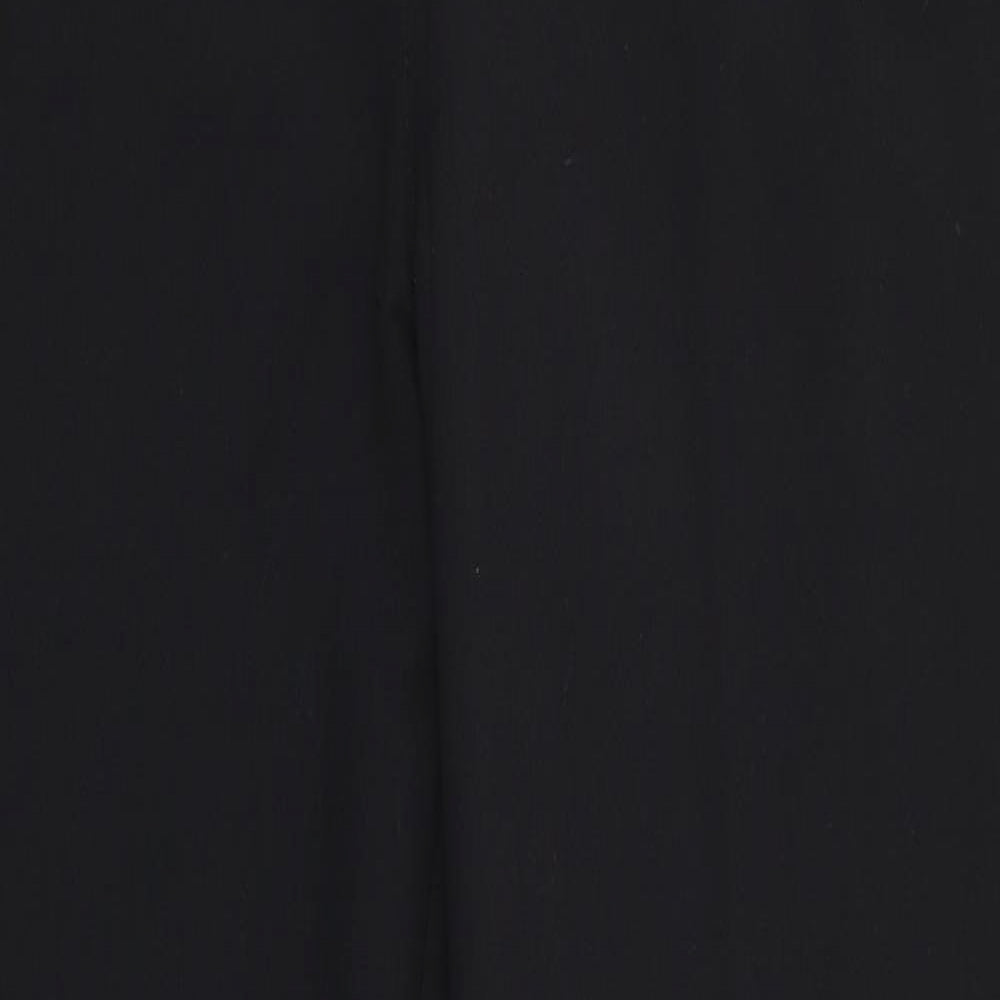 NEXT Womens Black  Polyester Trousers  Size 12 L30 in Regular  - Skinny
