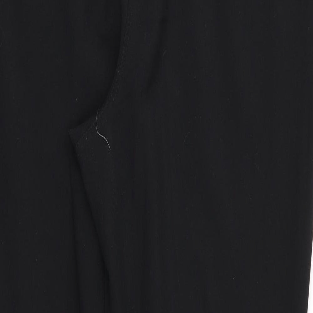 NEXT Womens Black  Polyester Trousers  Size 12 L30 in Regular  - Skinny