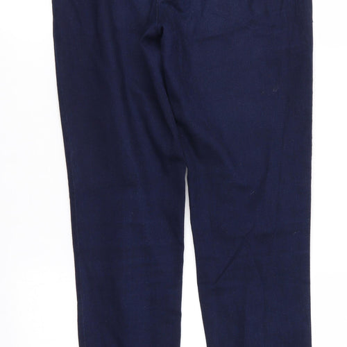 Phase Eight Womens Blue   Jegging Jeans Size 12 L30 in Regular  - Soft Feel Seamed Ankles Side Zip