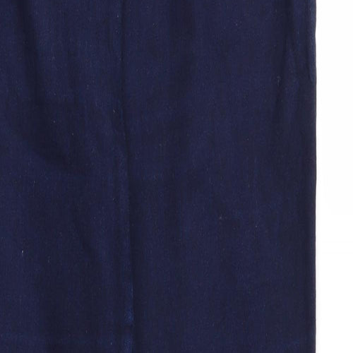 Phase Eight Womens Blue   Jegging Jeans Size 12 L30 in Regular  - Soft Feel Seamed Ankles Side Zip