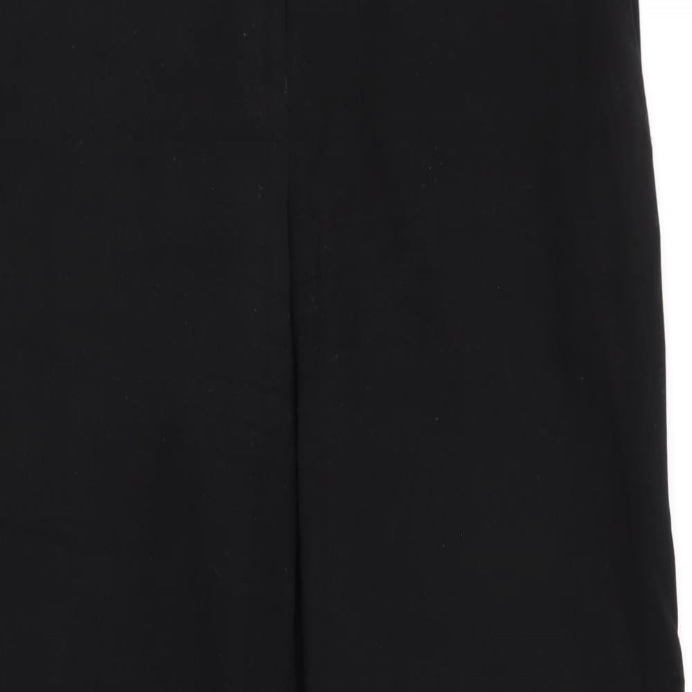 Next Tailoring Womens Black  Polyester Trousers  Size 14 L30 in Regular