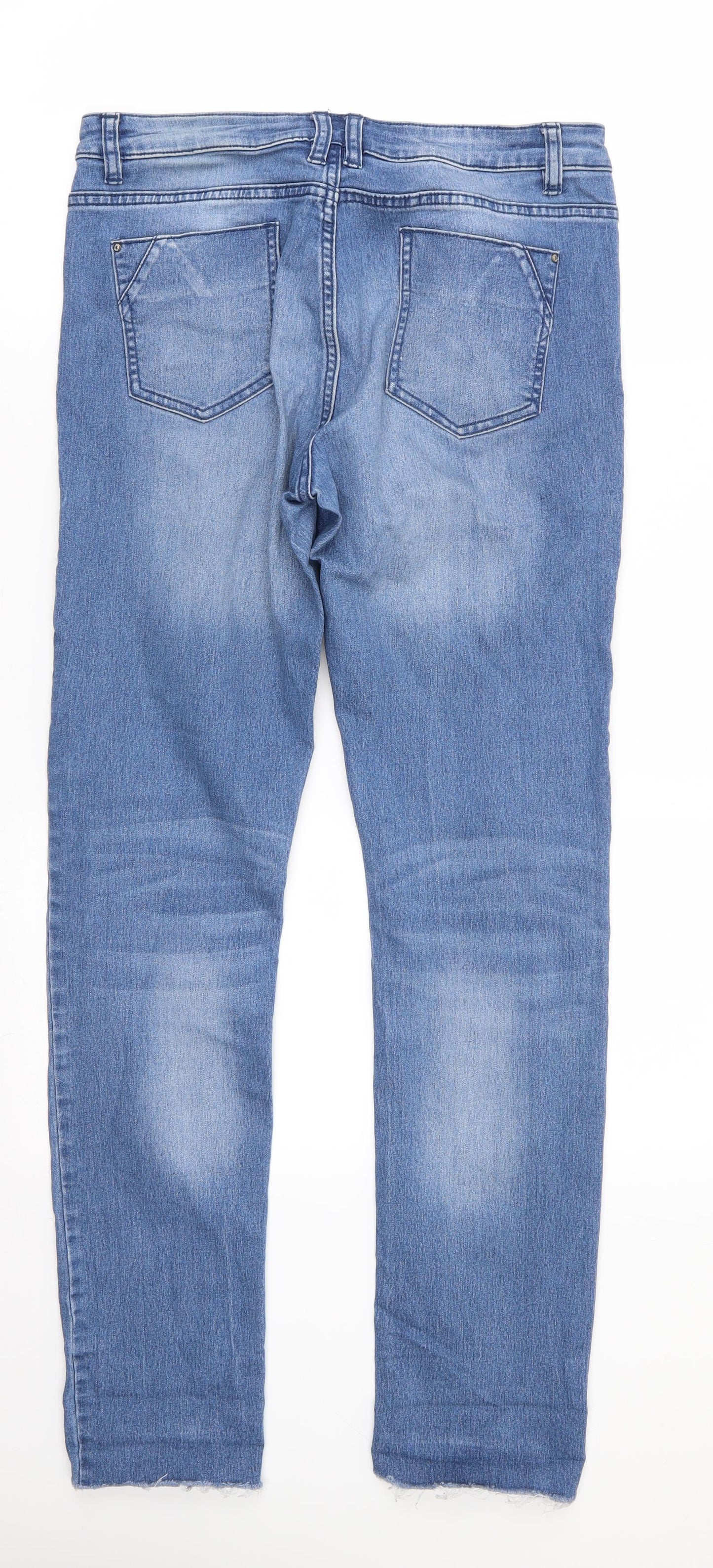Denim Co Womens Blue  Cotton Skinny Jeans Size 10 L30 in Regular