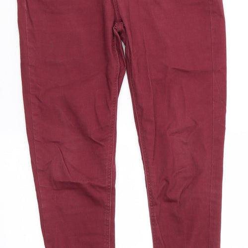 George Womens Brown  Cotton Skinny Jeans Size 10 L28 in Regular  - Soft Feel Chestnut Brown colour