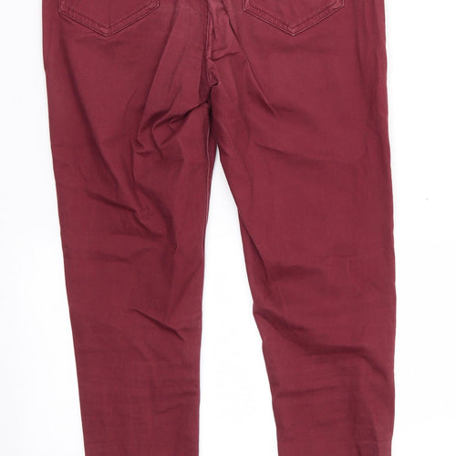 George Womens Brown  Cotton Skinny Jeans Size 10 L28 in Regular  - Soft Feel Chestnut Brown colour