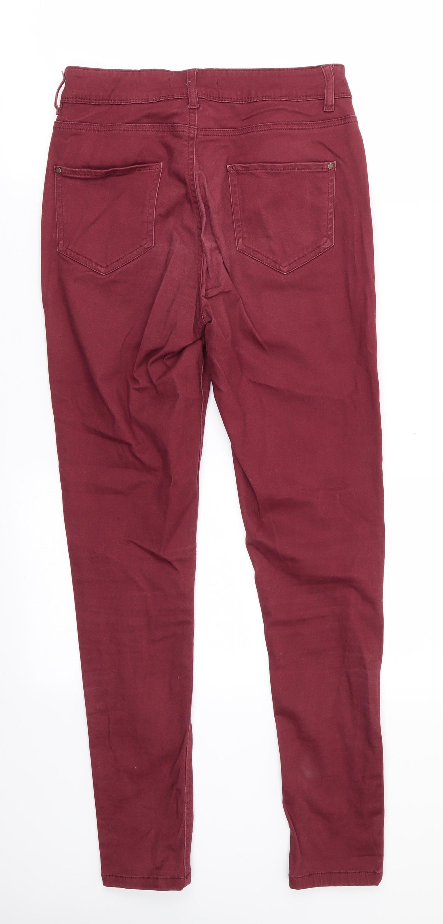 George Womens Brown  Cotton Skinny Jeans Size 10 L28 in Regular  - Soft Feel Chestnut Brown colour
