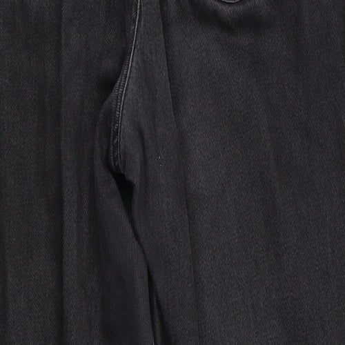 Denim Co Womens Black  Cotton Straight Jeans Size 12 L27 in Regular