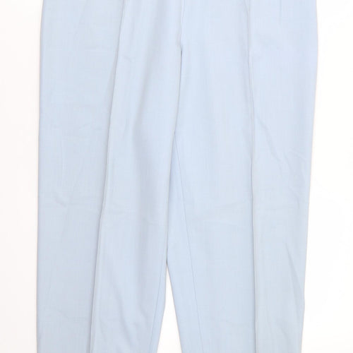 ara Womens Blue  Polyester Trousers  Size 18 L30 in Regular  - Pale Blue Raised front & back seams Short out ankle vents