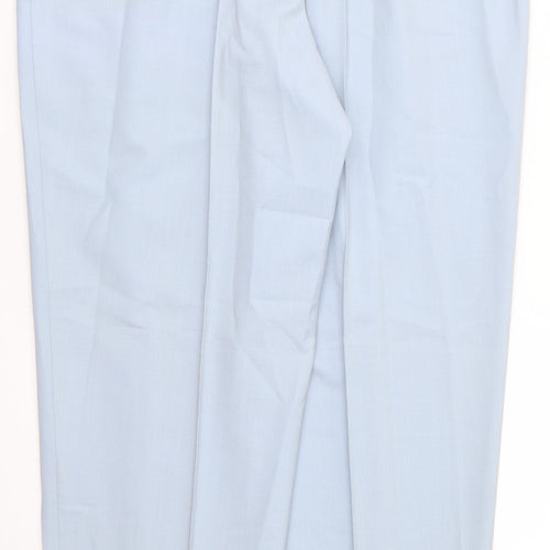 ara Womens Blue  Polyester Trousers  Size 18 L30 in Regular  - Pale Blue Raised front & back seams Short out ankle vents