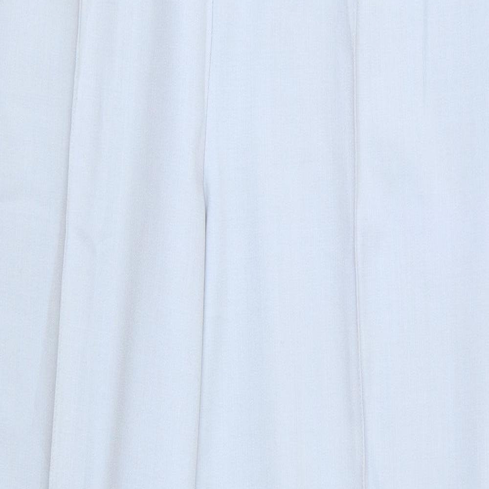 ara Womens Blue  Polyester Trousers  Size 18 L30 in Regular  - Pale Blue Raised front & back seams Short out ankle vents