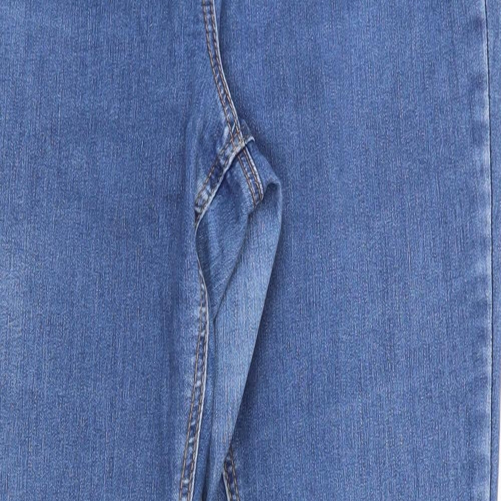 George Womens Blue  Cotton Skinny Jeans Size 12 L28 in Regular