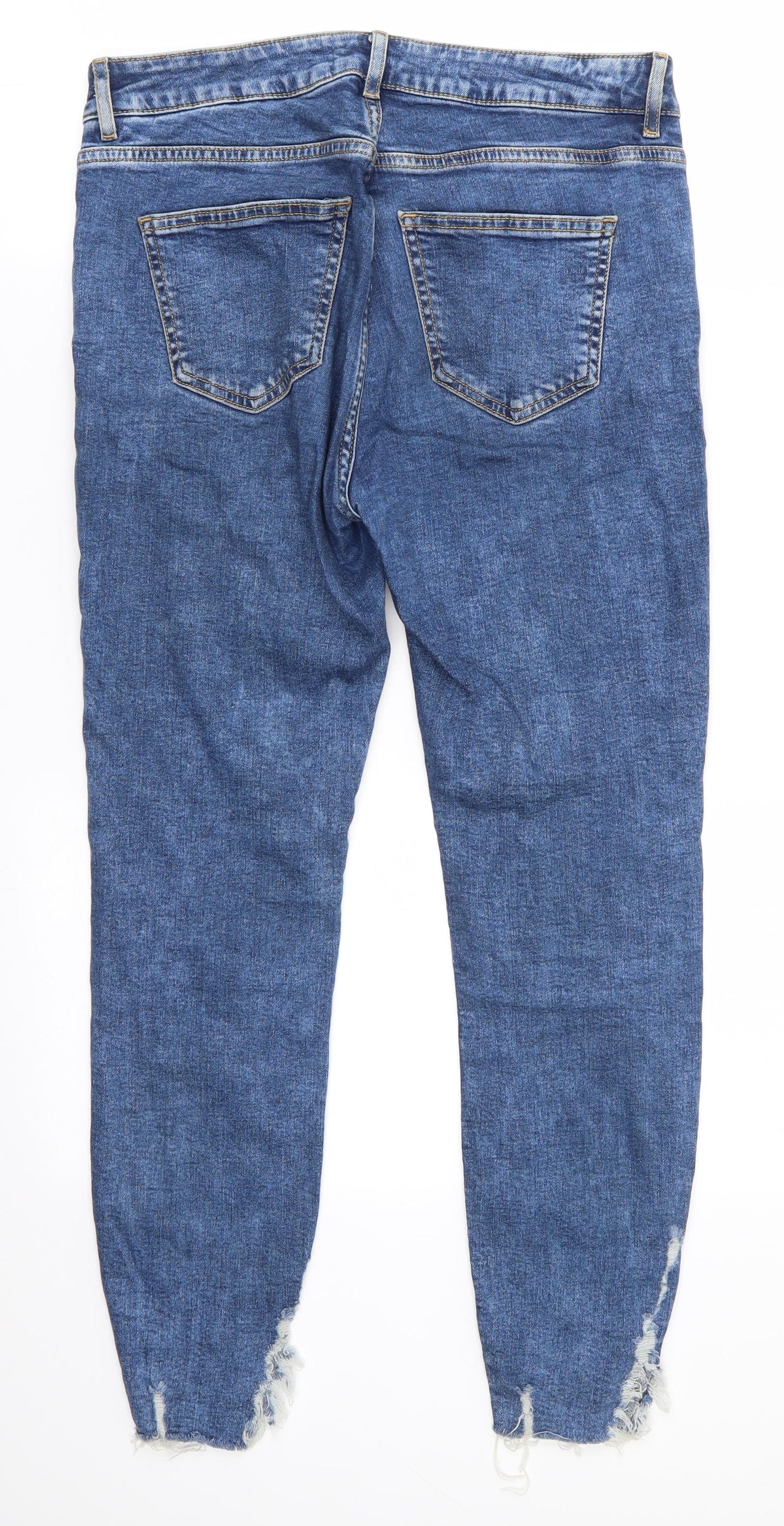 New Look Womens Blue  Cotton Skinny Jeans Size 10 L26 in Regular  - Jenna Skinny