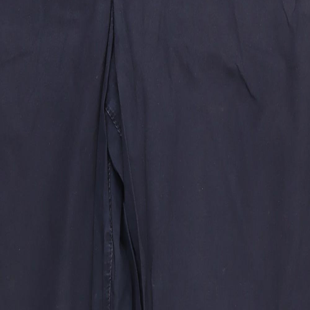 NEXT Womens Blue  Cotton Trousers  Size 12 L29 in Regular  - Navy Blue