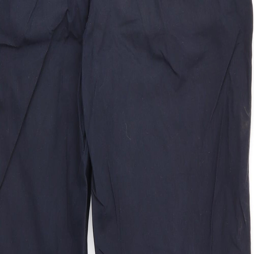 NEXT Womens Blue  Cotton Trousers  Size 12 L29 in Regular  - Navy Blue