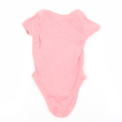 George Baby Pink  Cotton Babygrow One-Piece Size 6-9 Months