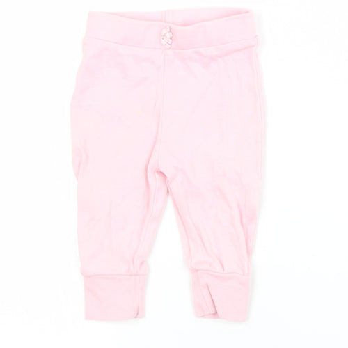 George Baby Pink  Cotton Capri Trousers Size 3-6 Months