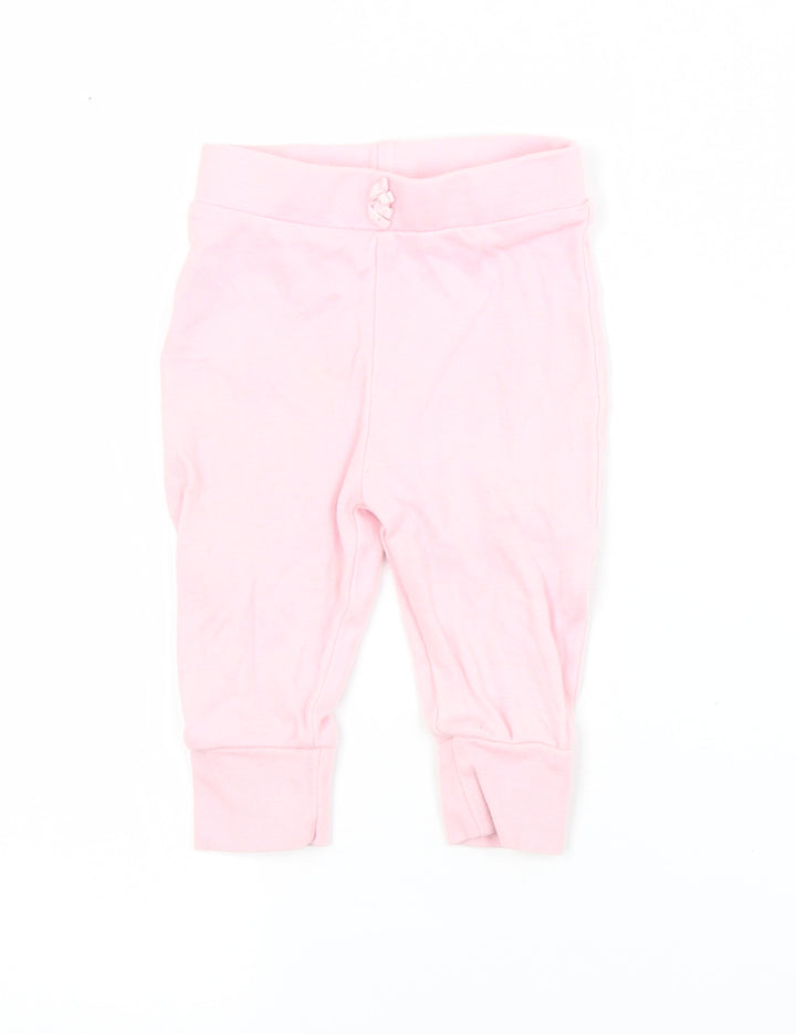 George Baby Pink  Cotton Capri Trousers Size 3-6 Months