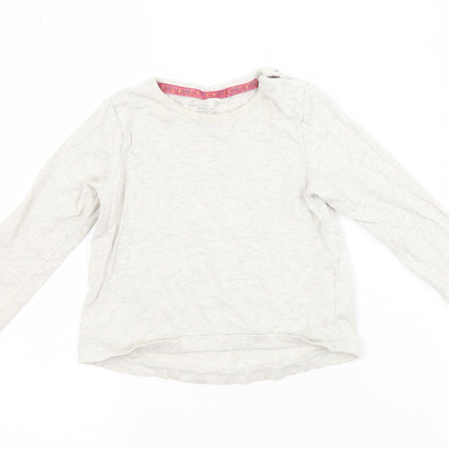 F&F Baby Grey  Cotton Basic T-Shirt Size 9-12 Months Crew Neck