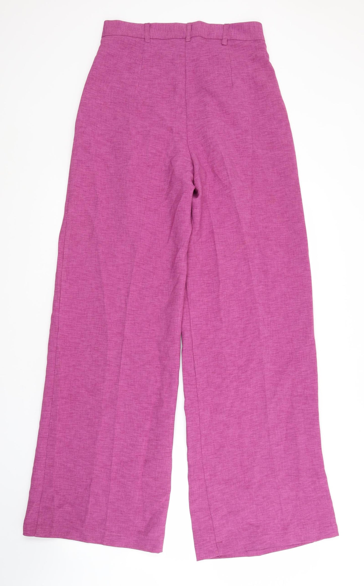 ASOS Womens Purple  Polyester Trousers  Size 6 L34 in Regular