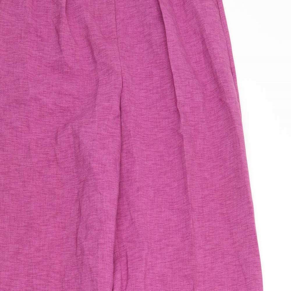 ASOS Womens Purple  Polyester Trousers  Size 6 L34 in Regular