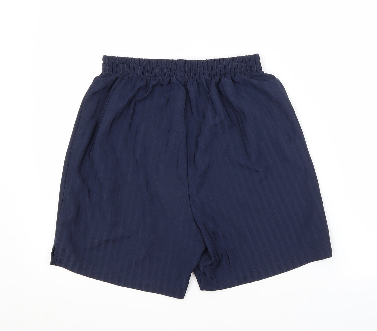 Preworn Boys Blue Striped Polyester Sweat Shorts Size 13-14 Years  Regular  - SCHOOL SHORTS