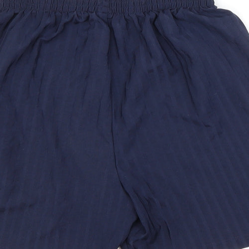 Preworn Boys Blue Striped Polyester Sweat Shorts Size 13-14 Years  Regular  - SCHOOL SHORTS