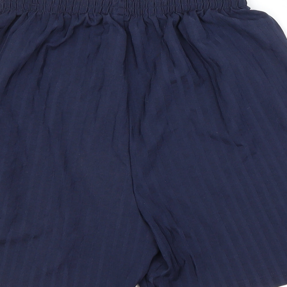 Preworn Boys Blue Striped Polyester Sweat Shorts Size 13-14 Years  Regular  - SCHOOL SHORTS
